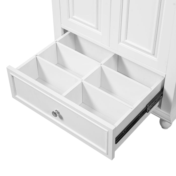 Modern Bathroom Vanity With Sink, Cabinet With Drawer And Dividers, Rectangular Storage Unit