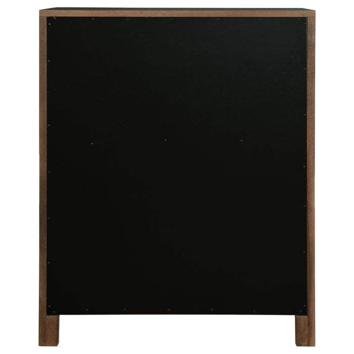 Verona - 5 Drawer Chest With - Walnut