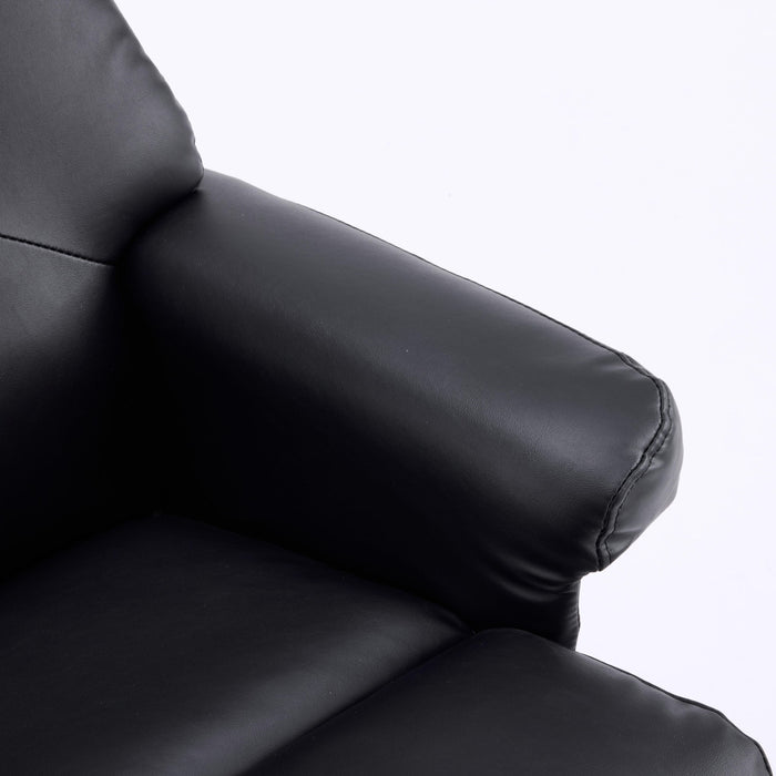 Upholstered Heated Massage 360° Swivel Accent Chair With Ottoman