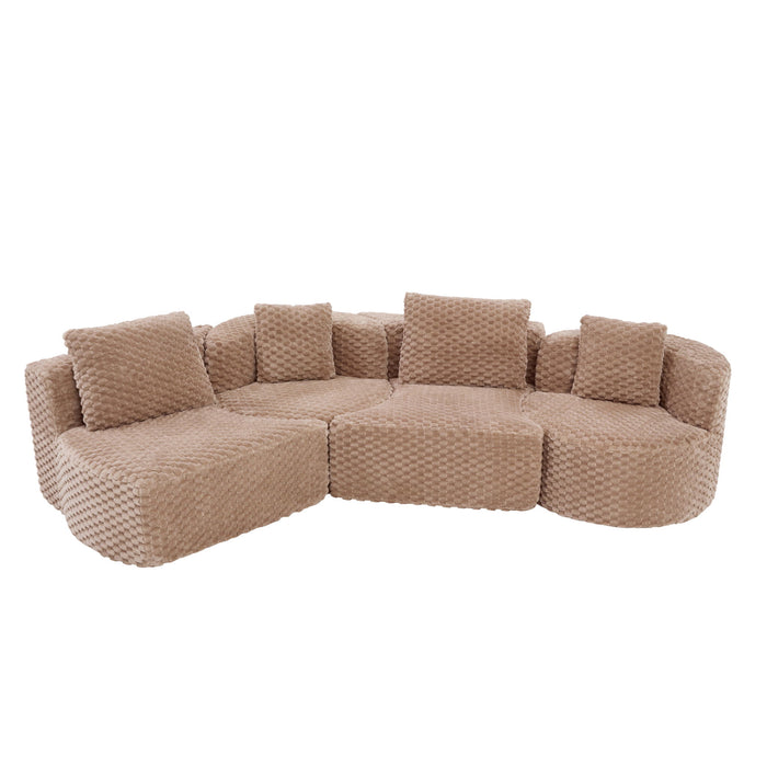 Modular Sectional Sofa With Free Combination Design