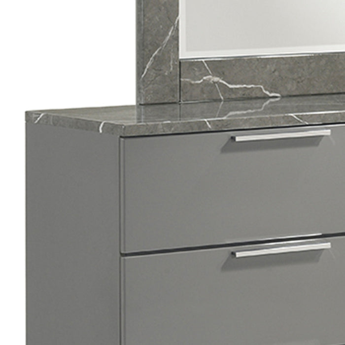 Elara - Dresser With Spacious Drawers - Gray