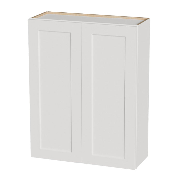 Shaker Wall Cabinet With Soft Close Hinges, Adjustable Shelves, Double Door