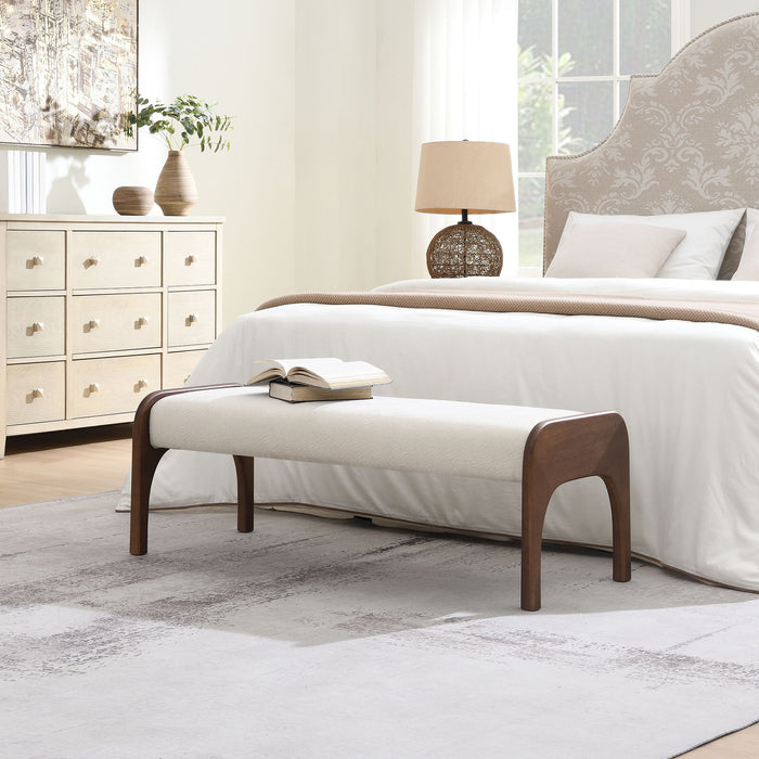 Modern Upholstered Long Bench For Kitchen