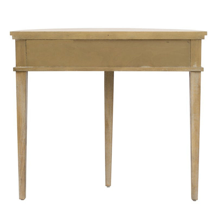 Vintage Inspired Storage Console Table With Fluted Doors