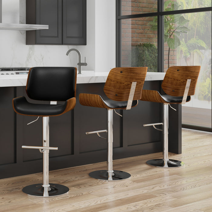 Dixie - Adjustable Swivel Bar Stool - Black
