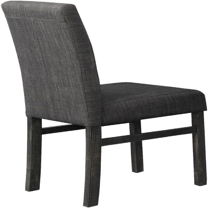 5 Piece Transitional Dining Set With Table And Upholstered Chairs