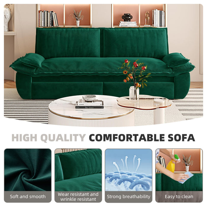 Queen Pull Out 3 In 1 Convertible Sleeper Sofa, Multi-Functional