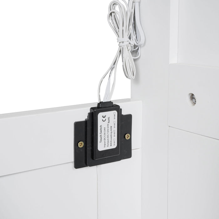 Murphy Wall Bed With Shelves, Wardrobe And LED Lights