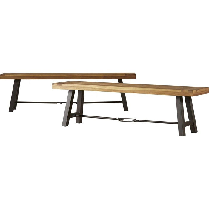 Catriona - 3 Piece Wood Outdoor Dining Set - Teak