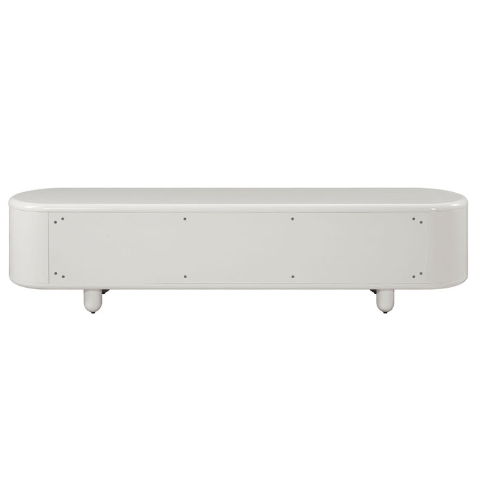 Keely - TV Stand - Gloss White