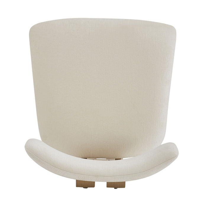 Modern Upholstered Armless Dining Chairs With Metal Legs