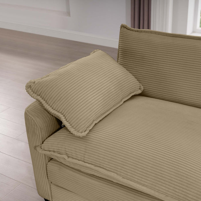 Elegant Oversized Sectional Sofa Set With Deep Seats And Flexible Layout