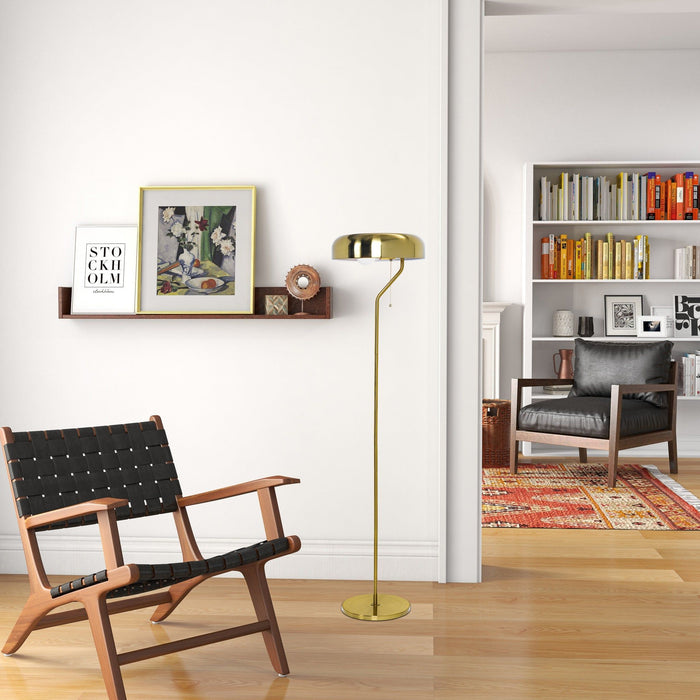 Spectra - Tall Corner Floor Lamp For Living Room - Gold