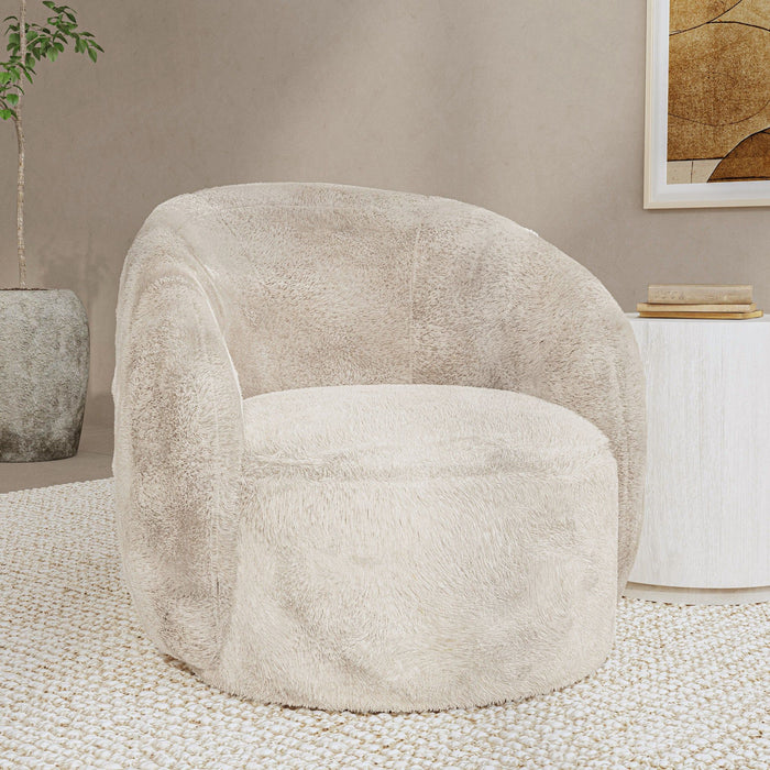 Adley - Plush Swivel Accent Chair