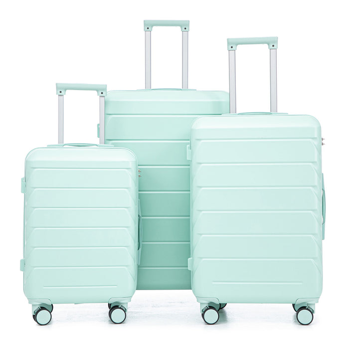 3 Pieces Set 20" / 24" / 28" Spinner Wheel Luggage With Combination Lock
