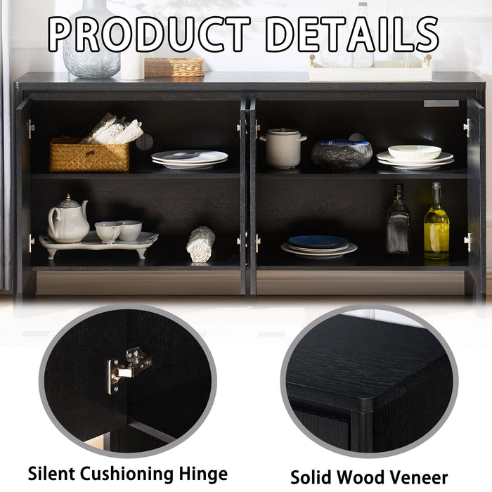 Sideboard Buffet Cabinet With Adjustable Shelves