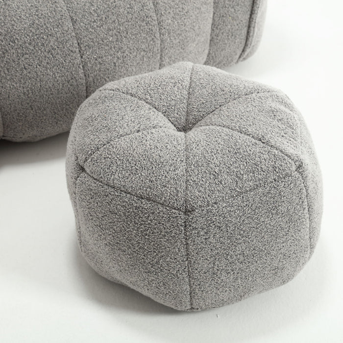 Soft Chenille Bean Bag Chair With High Resilient Foam