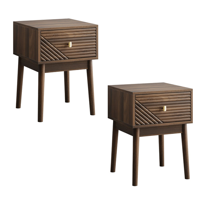 Medieval - Bedside Table - Walnut