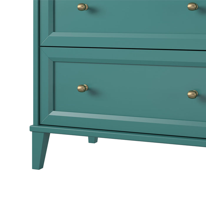 Monticello - 6 Drawer Dresser - Green
