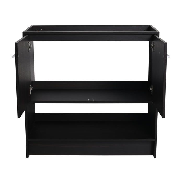 Modern Freestanding Bathroom Vanity With 2 Doors