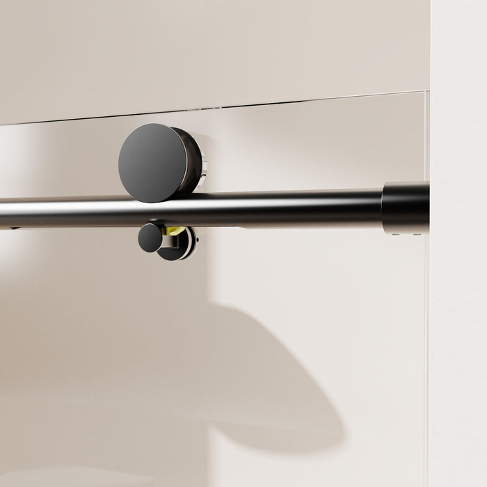 Frameless Single Sliding Soft Close Shower Doors, 5/16" Sgcc Tempered Glass