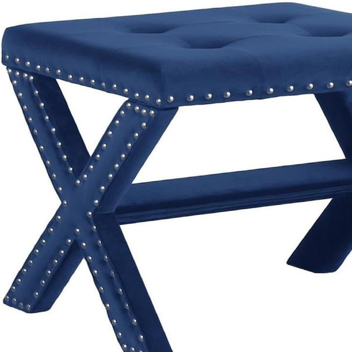 Upholstered Accent Bench With Nailhead Trim