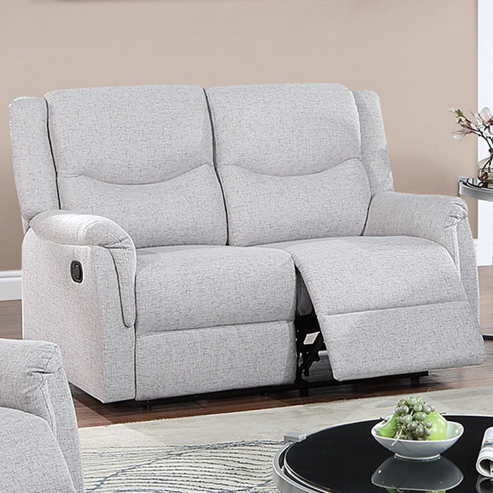 Modern Style Recliner Loveseat With Plush Armrest And Headrest
