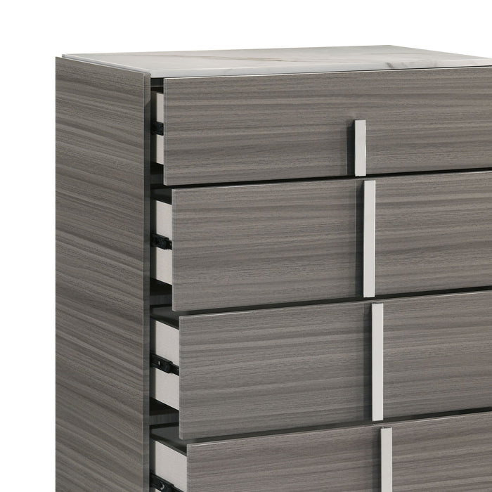 Altima - 5 Drawer Chest - Gray