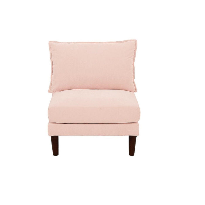 Modular L-Sectional Set With Ottomans - Pink
