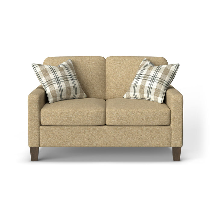 Moxy - Fabric Loveseat With Straight Track Arms