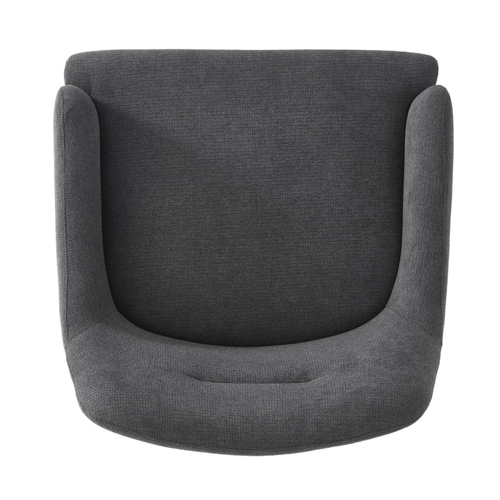 Modern Elegance Accent Chair With Curved Backrest