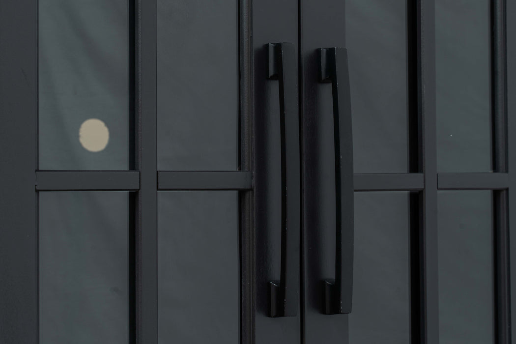 TV Stand Console For TVs Up To 100" - Black / Whiskey