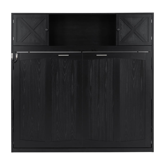 Murphy Bed With Storage Cabinets