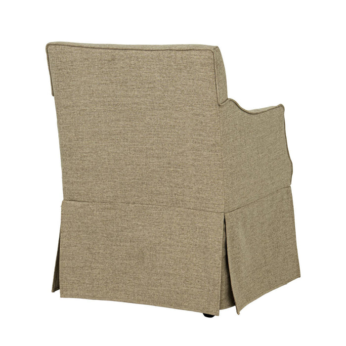 London - Upholstered Skirted Dining Arm Chair