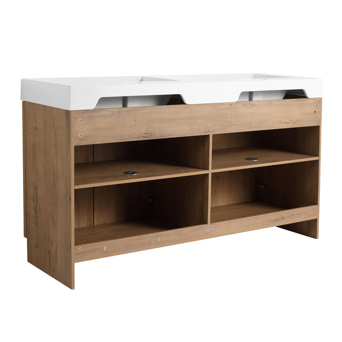 Freestanding Bathroom Vanity & Soft Close Cabinet Doors, Excluding Sink