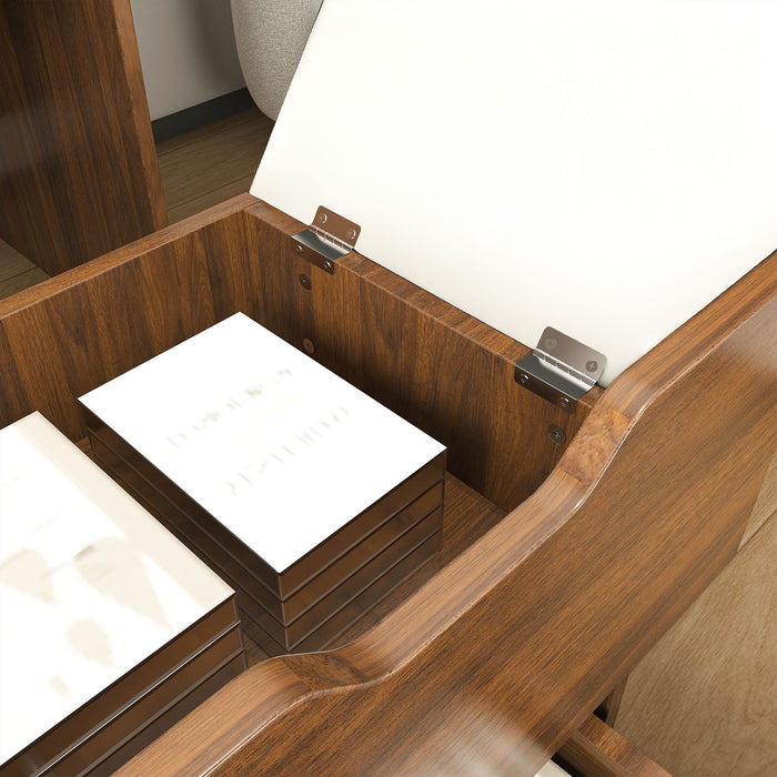 Vanity Desk With Lighted Mirror & Stool
