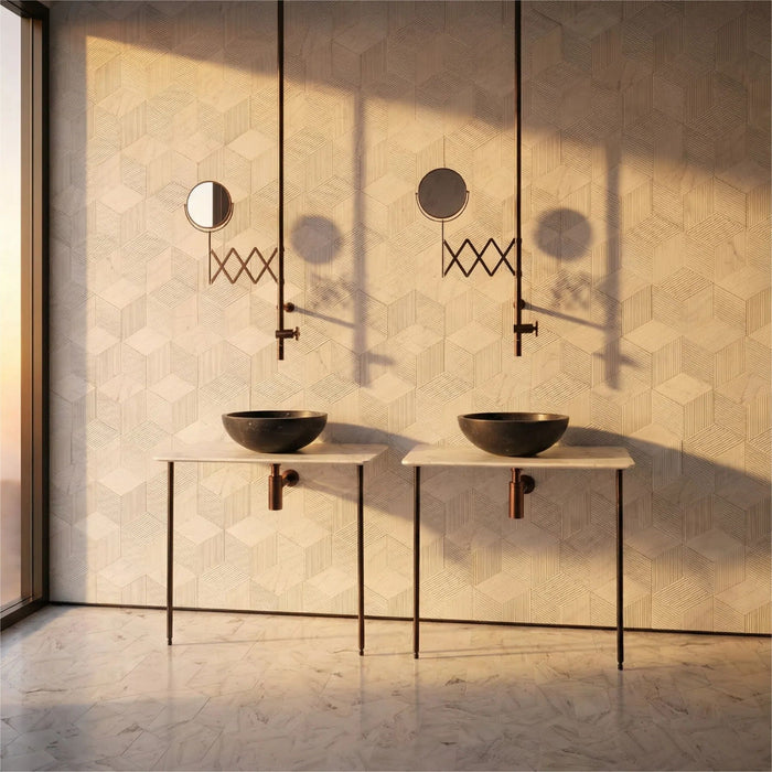 Bathroom Vessel Sink, Circular Design