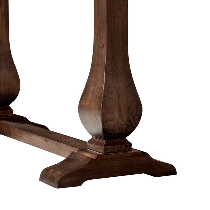 Whitmore - Trestle Console Table - Dark Brown