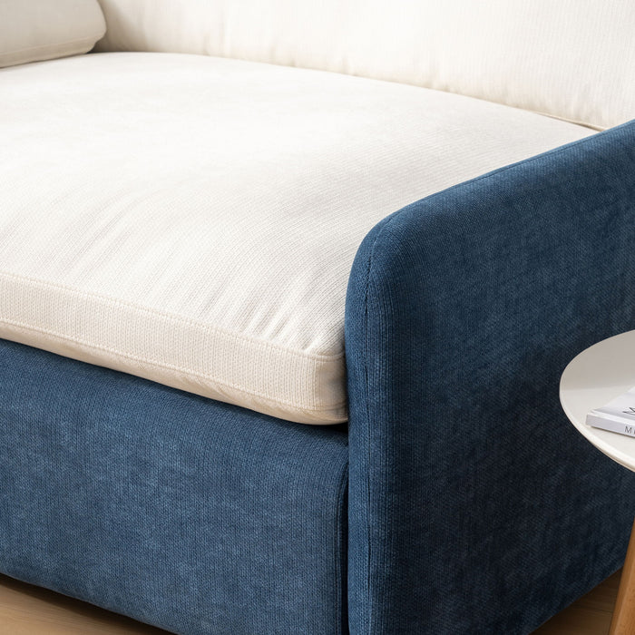 Oversized Single Sofa Chair Wide And Deep Seat, Modern Upholstered Comfy Blocking Couch Lounge With Pillows