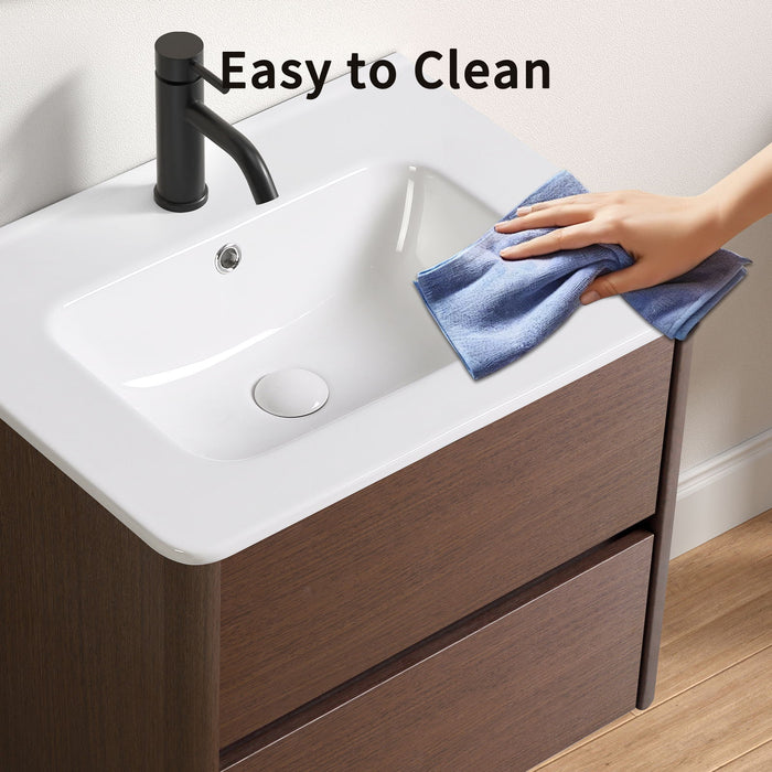 Vessel Sink Top With Overflow Drain - Milk White