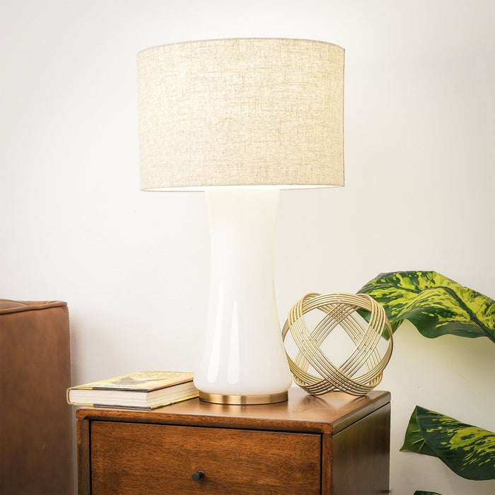 Cascade - Lamp Base Table Lamp - Beige / Gold / White