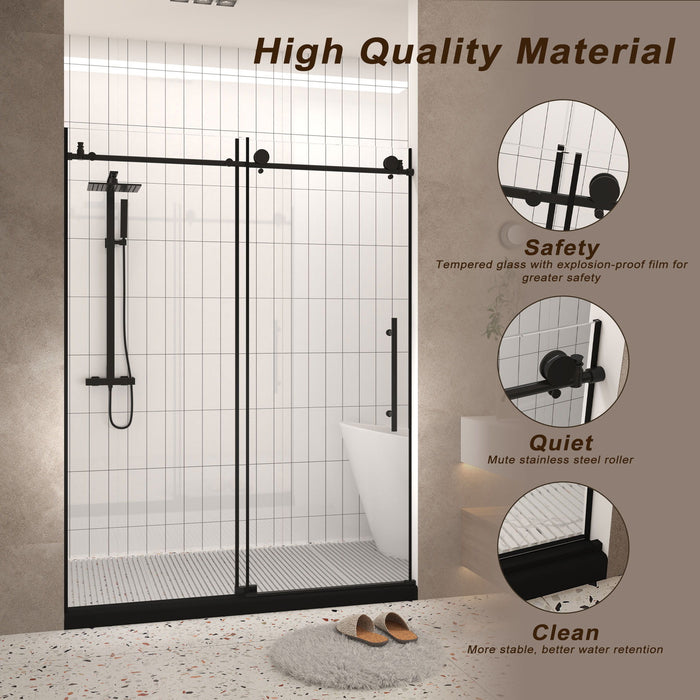 Frameless Shower Door With Handle