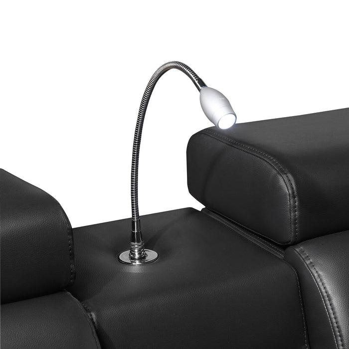 Nova - Sectional With Bluetooth Speaker, LED And Lifting Wine Cabinet