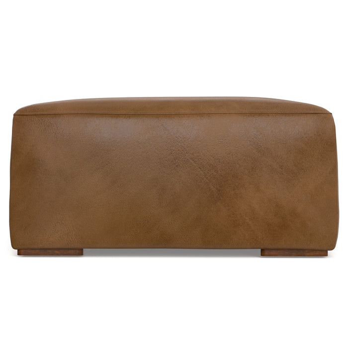 Rex - Ottoman - Caramel Brown