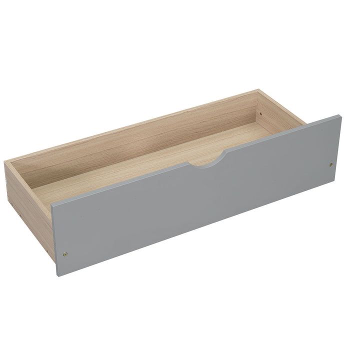 Bunk Bed With Ladder And Safety Guardrail