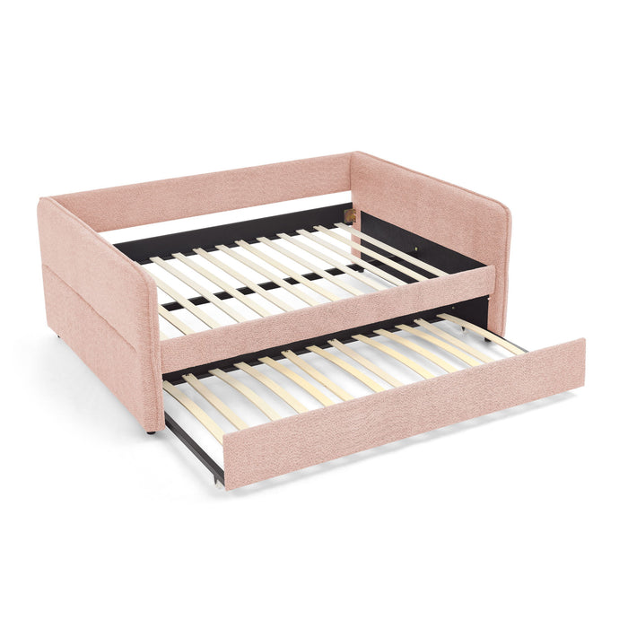 Upholstered Daybed With Pop Up Trundle