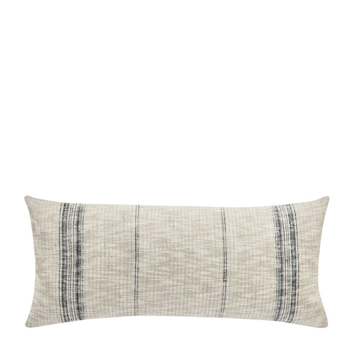 Ria - 36" x 16" Pillow - Natural / Black