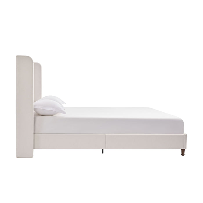 Harper - Tall Headboard Upholstered Bed / High Headboard / Elegant Simplicity / No Box Spring Needed