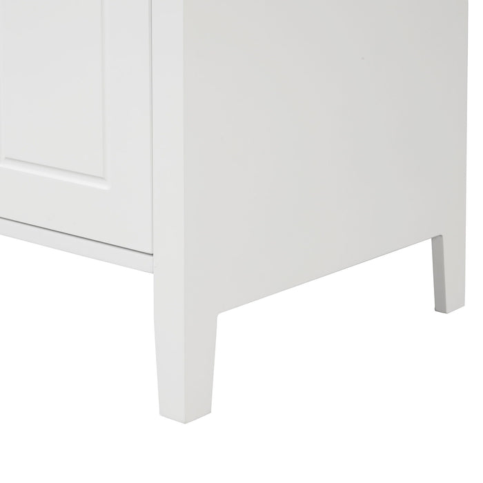 Modern Bathroom Vanity With Sink, Cabinet With 2 Drawers And Door, Adjustable Shelf
