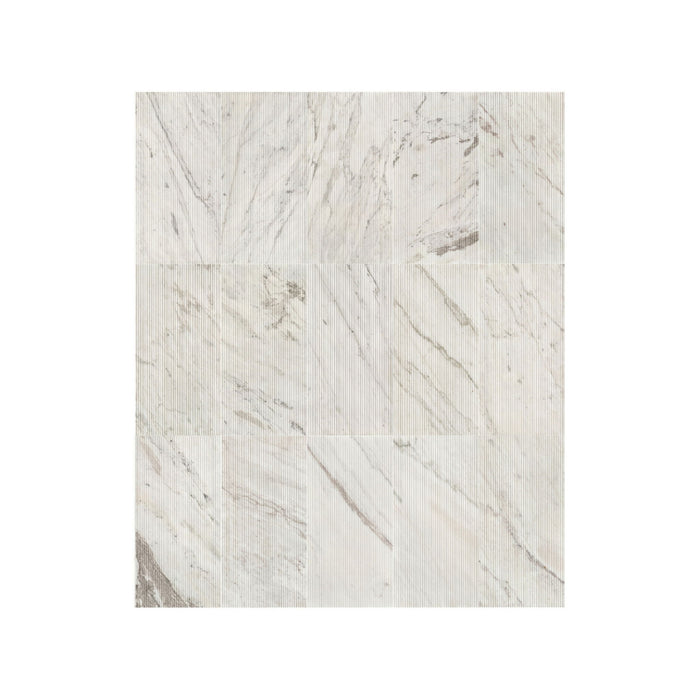 Snow Mountain Ol Textured Marble Tiles For Wall Decoration - White / Natural